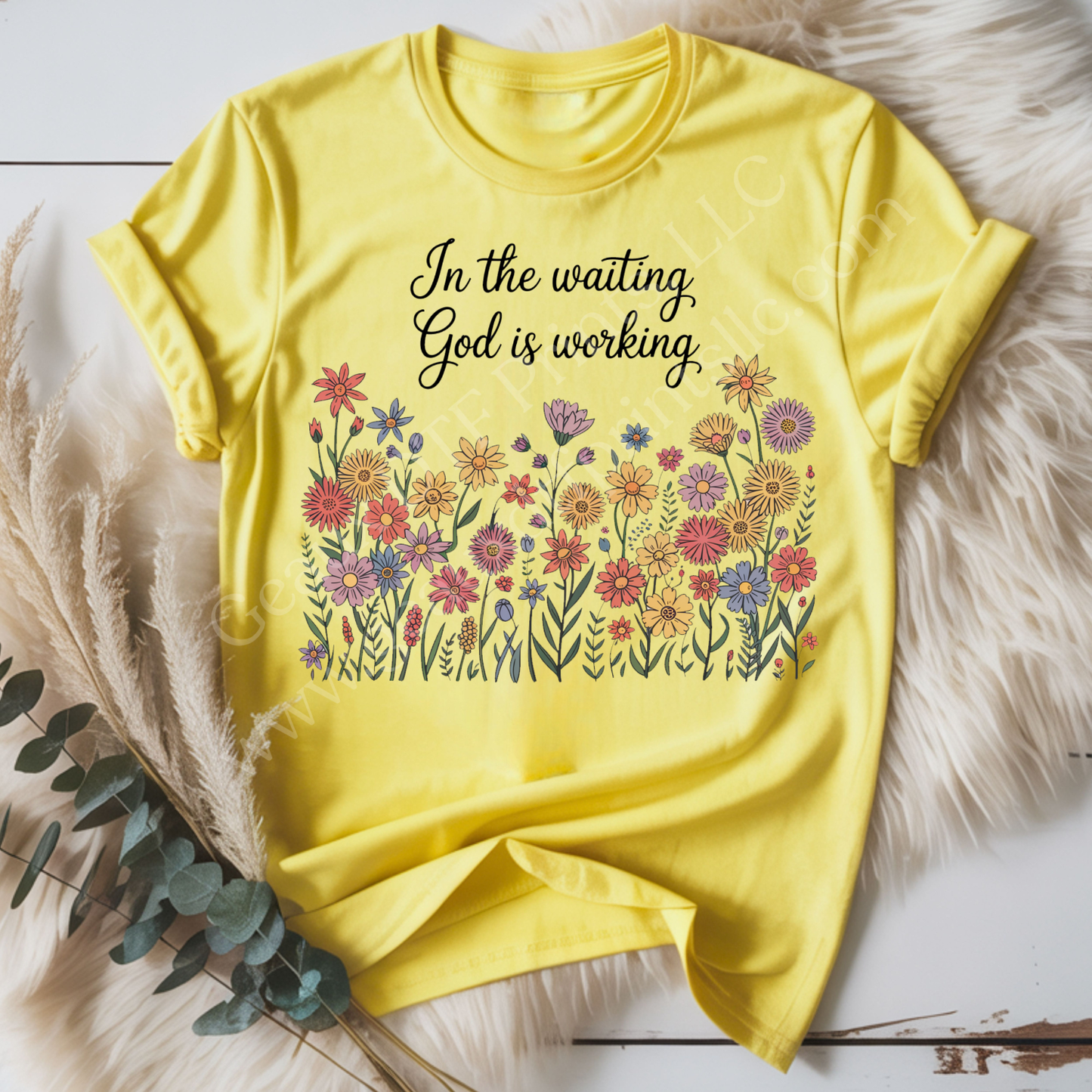 God is working DTF Single Print