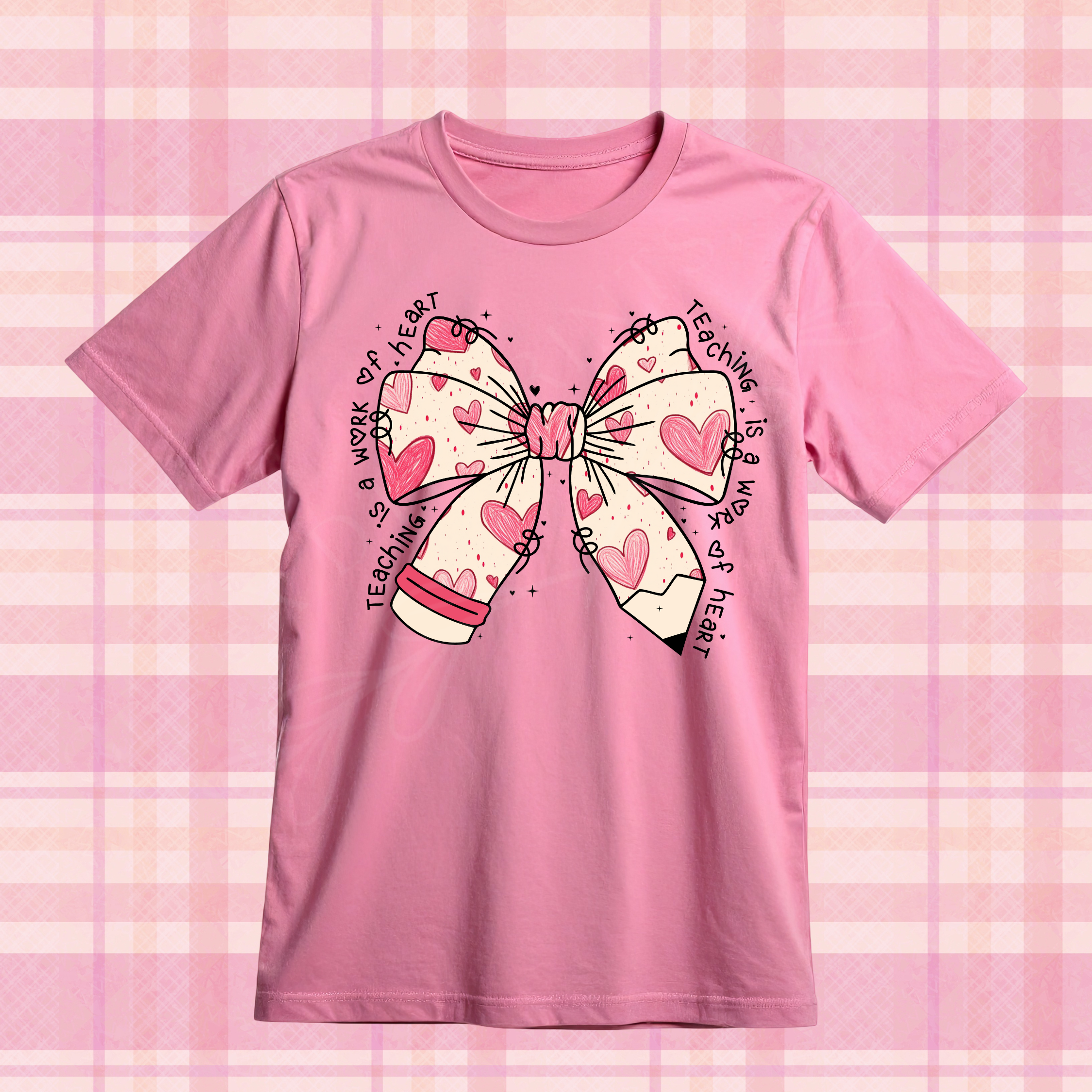 Teaching is a Work of Heart 1 Single DTF Print