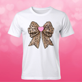 Leopard Bow w/Heart Single DTF Print