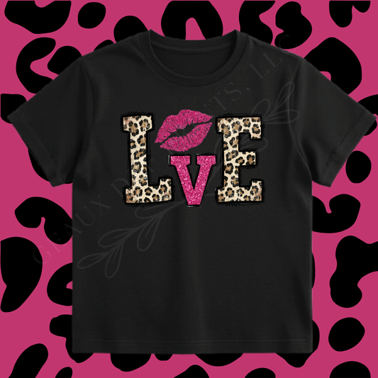 Love Leopard DTF Print