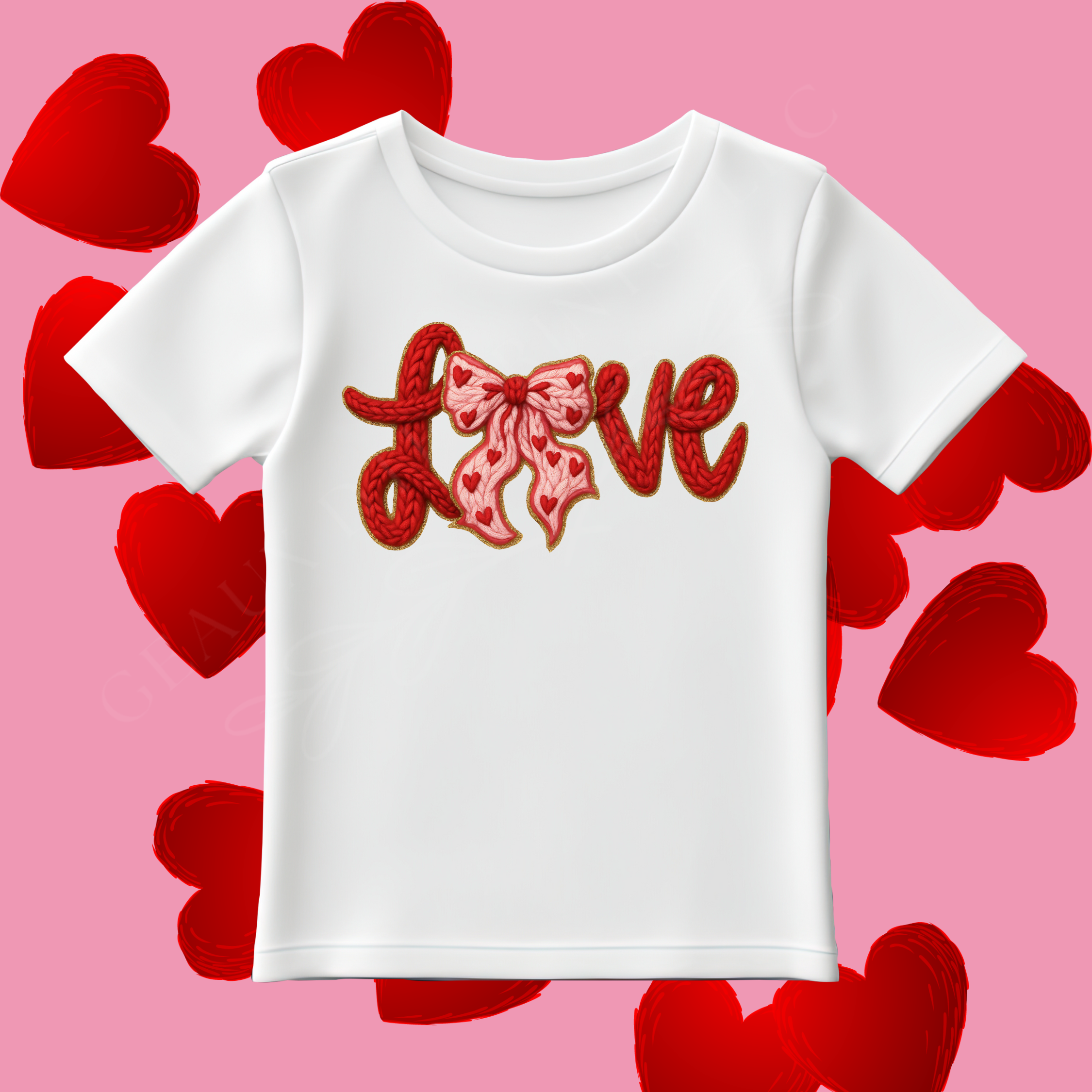 Yarn Love w/Bow DTF Print