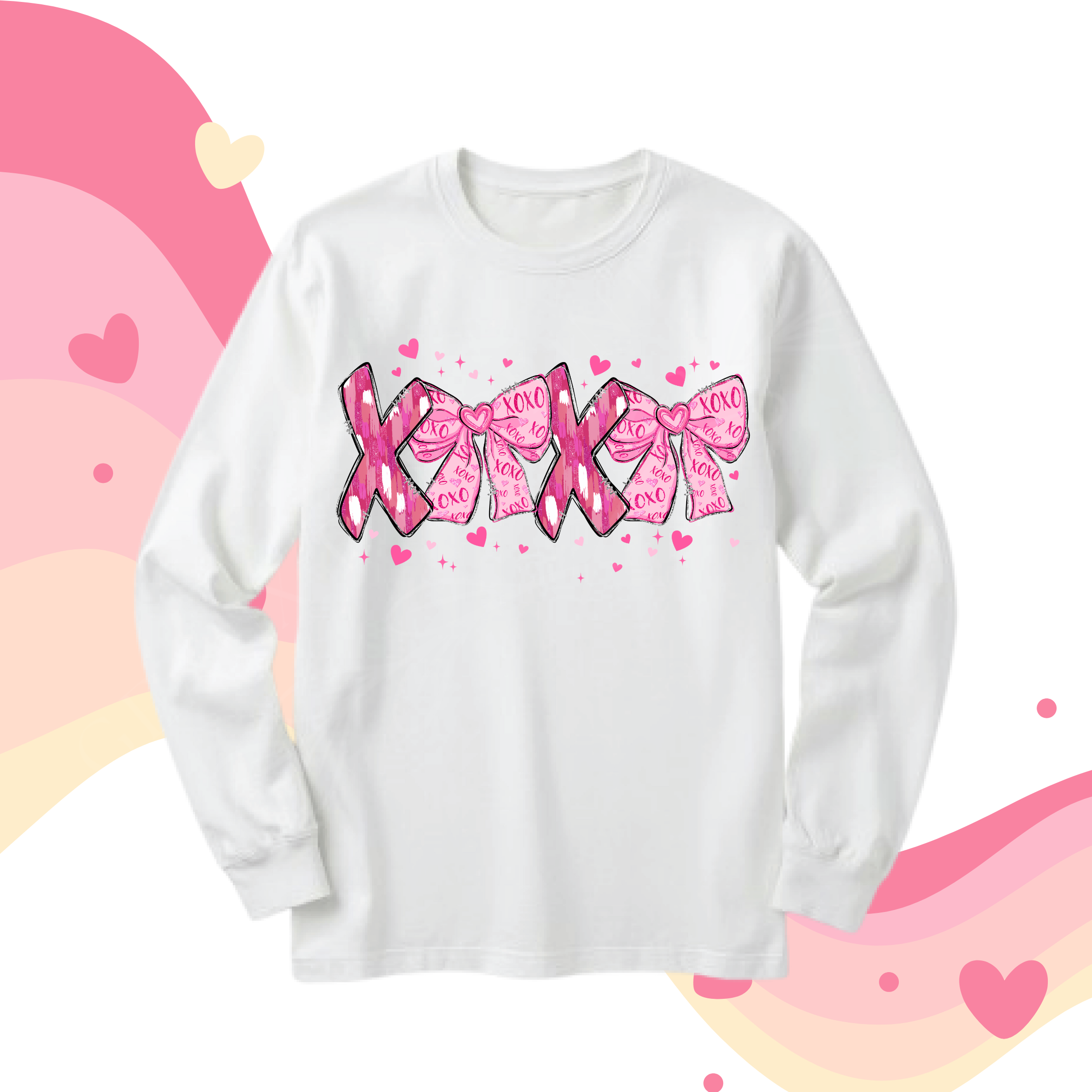 XOXO Bows Single DTF Print