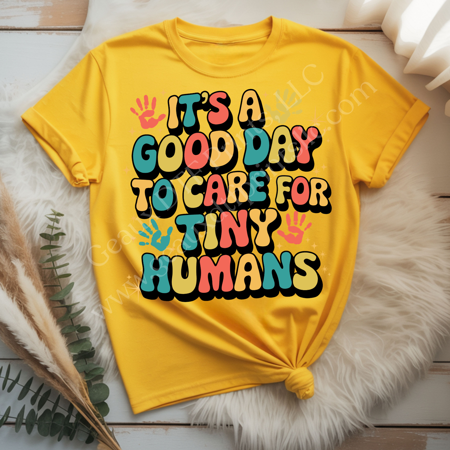 Good Day to Care for Tiny Humans DTF Single Print