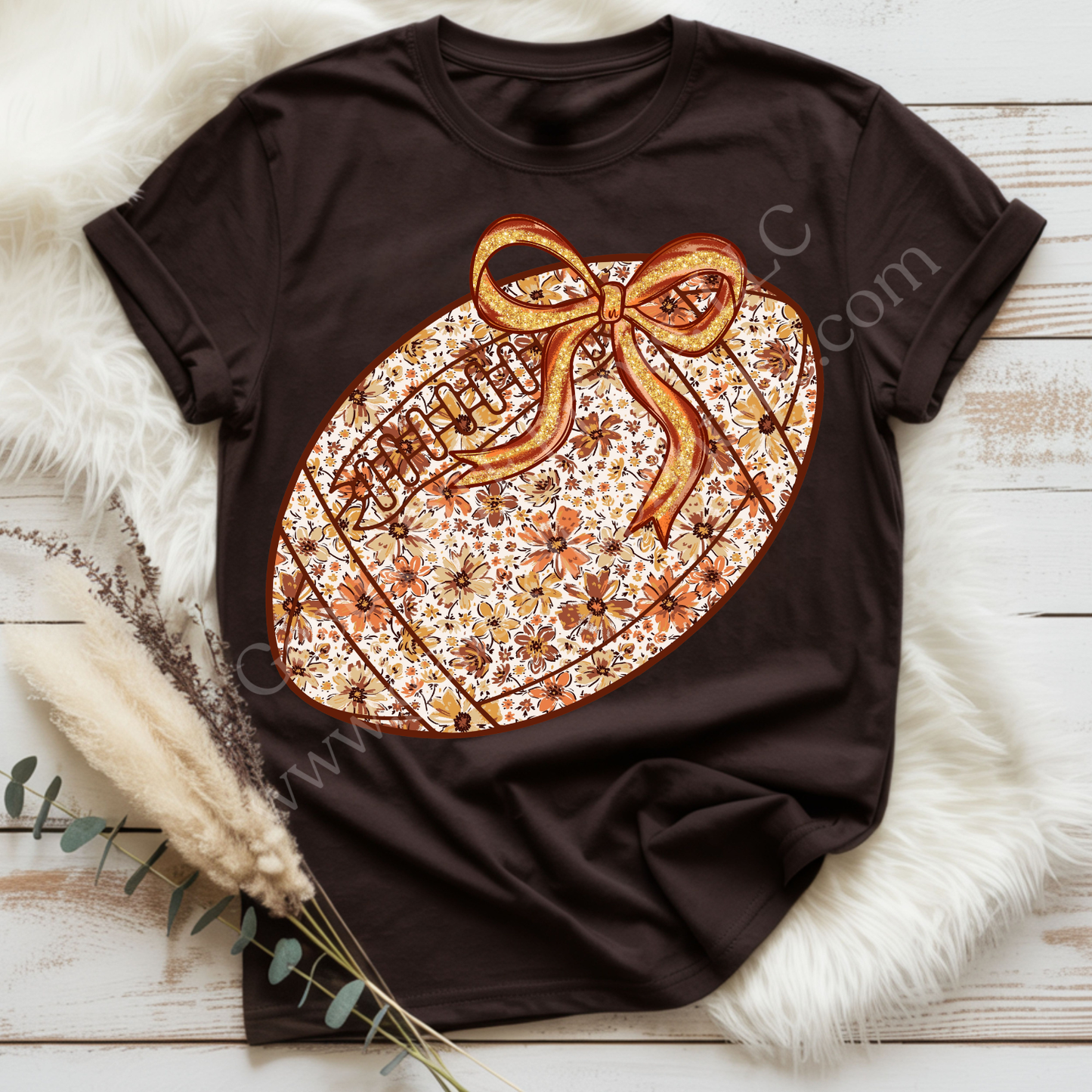Football Floral DTF Single Print