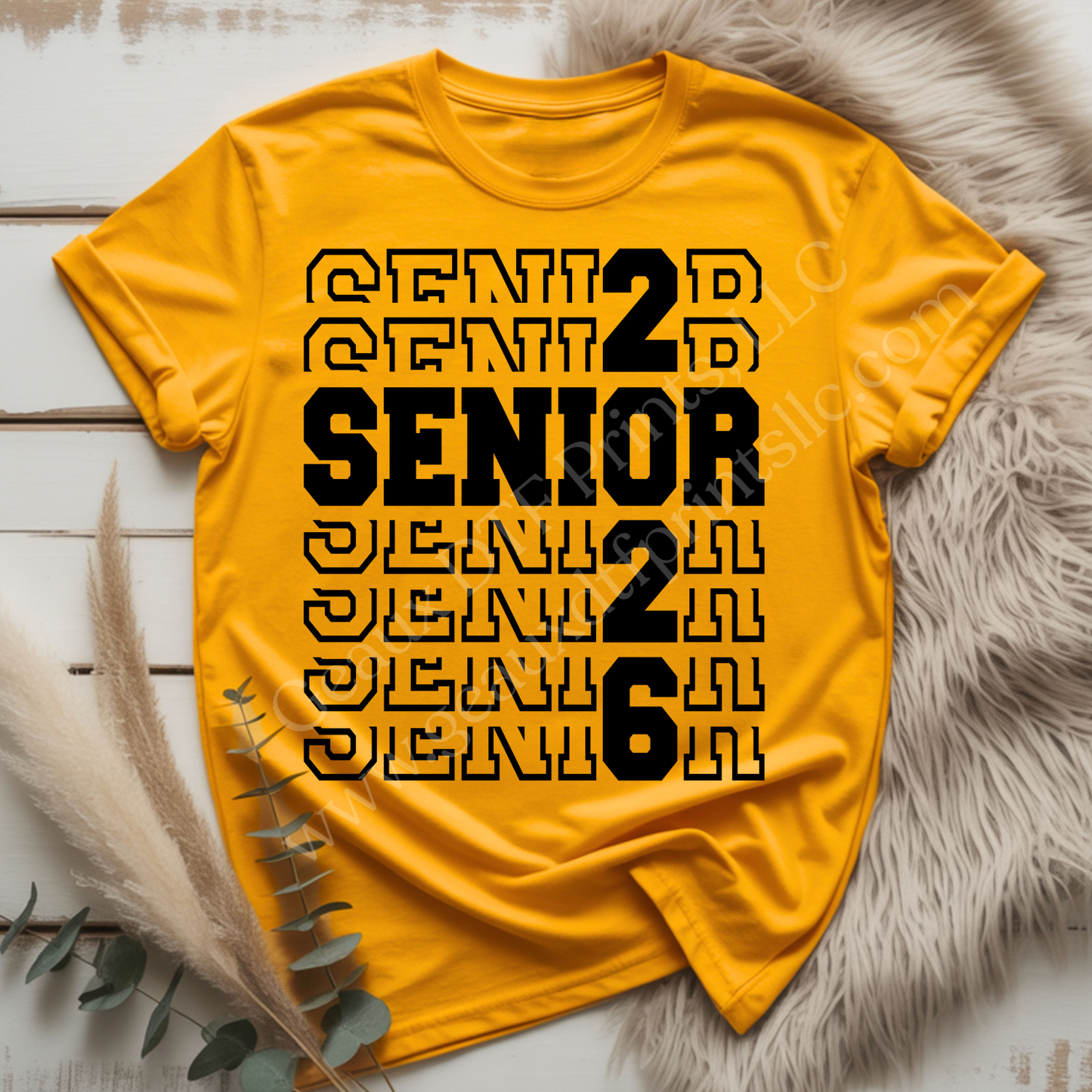 Senior 2026 Black DTF Single Print