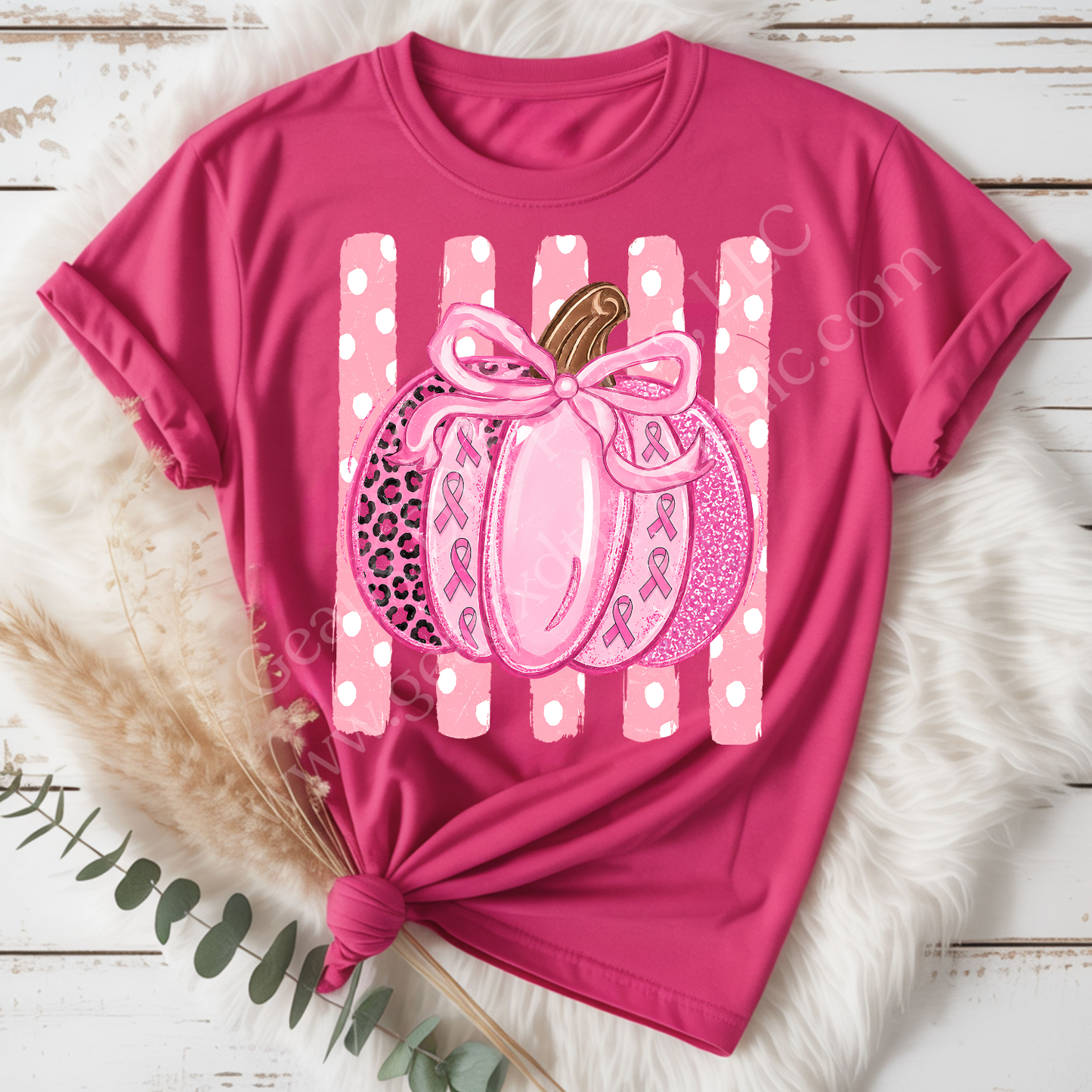 Breast Cancer Pumpkin DTF Single Print