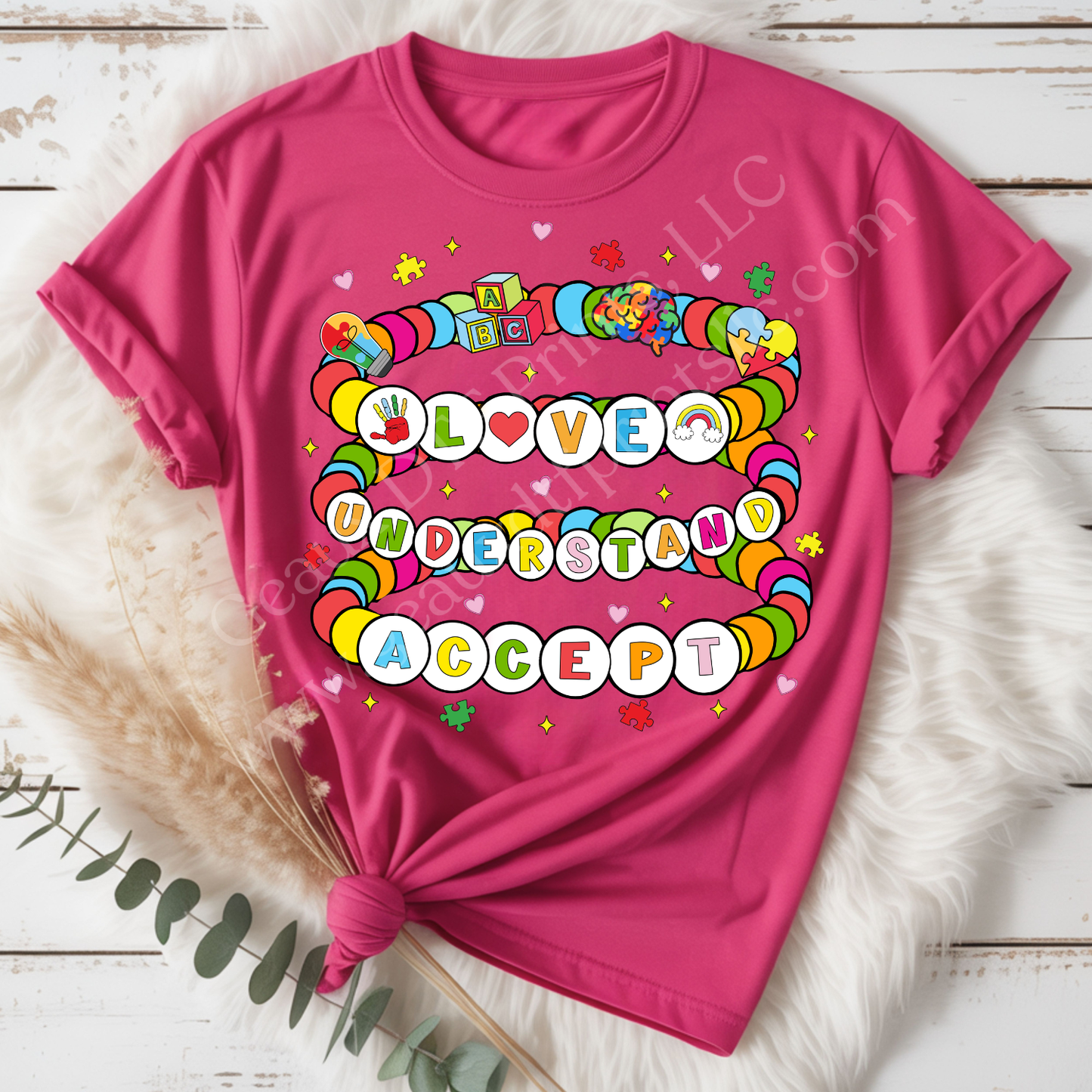 Autism Bracelet DTF Single Print