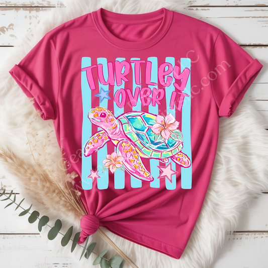 Turtley Over It DTF Single Print
