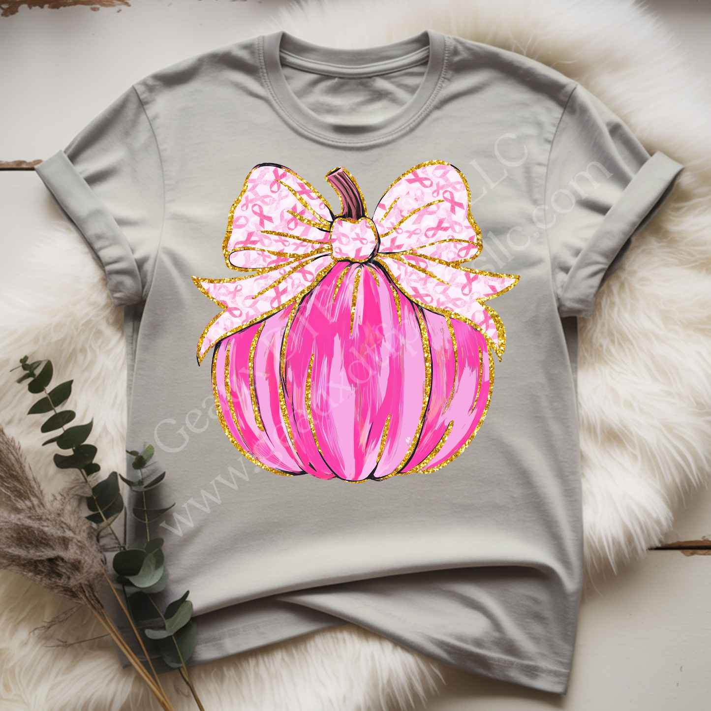 Breast Cancer Pumpkin 2 DTF Single Print