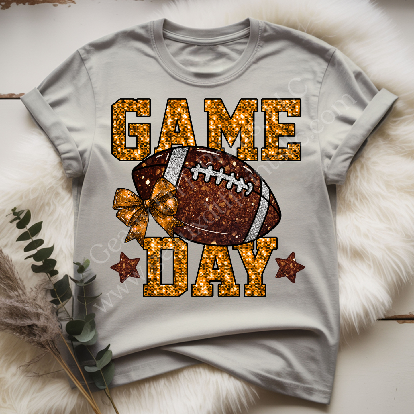 Football Game Day Orange DTF Single Print