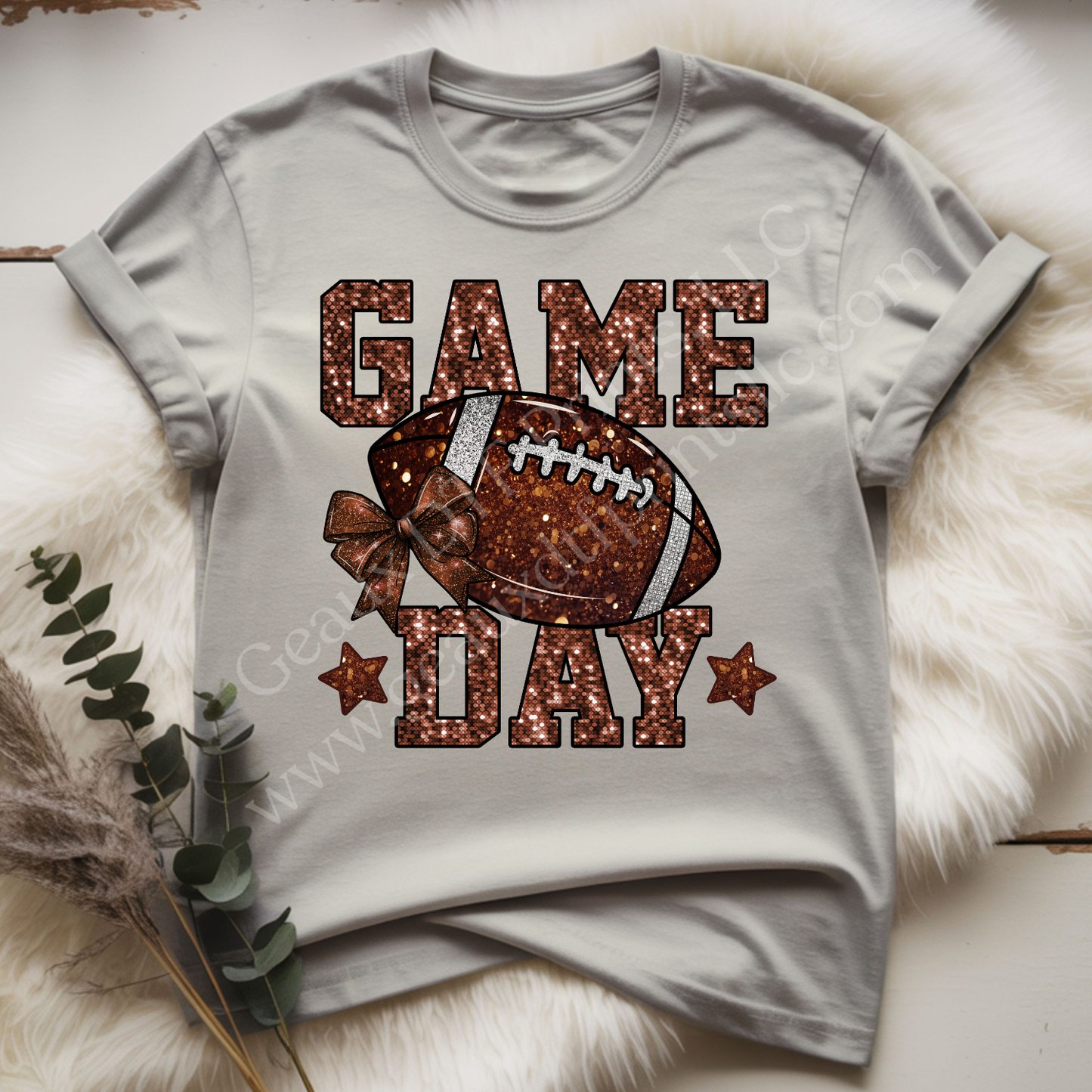 Football Game Day Brown DTF Single Print