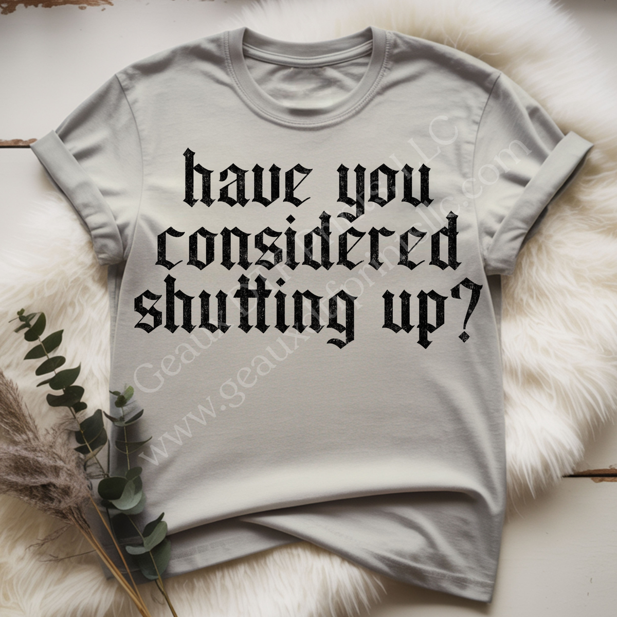 Shutting Up DTF Single Print