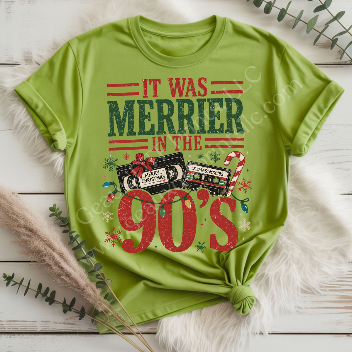It Was Merrier In The 90's DTF Single Print