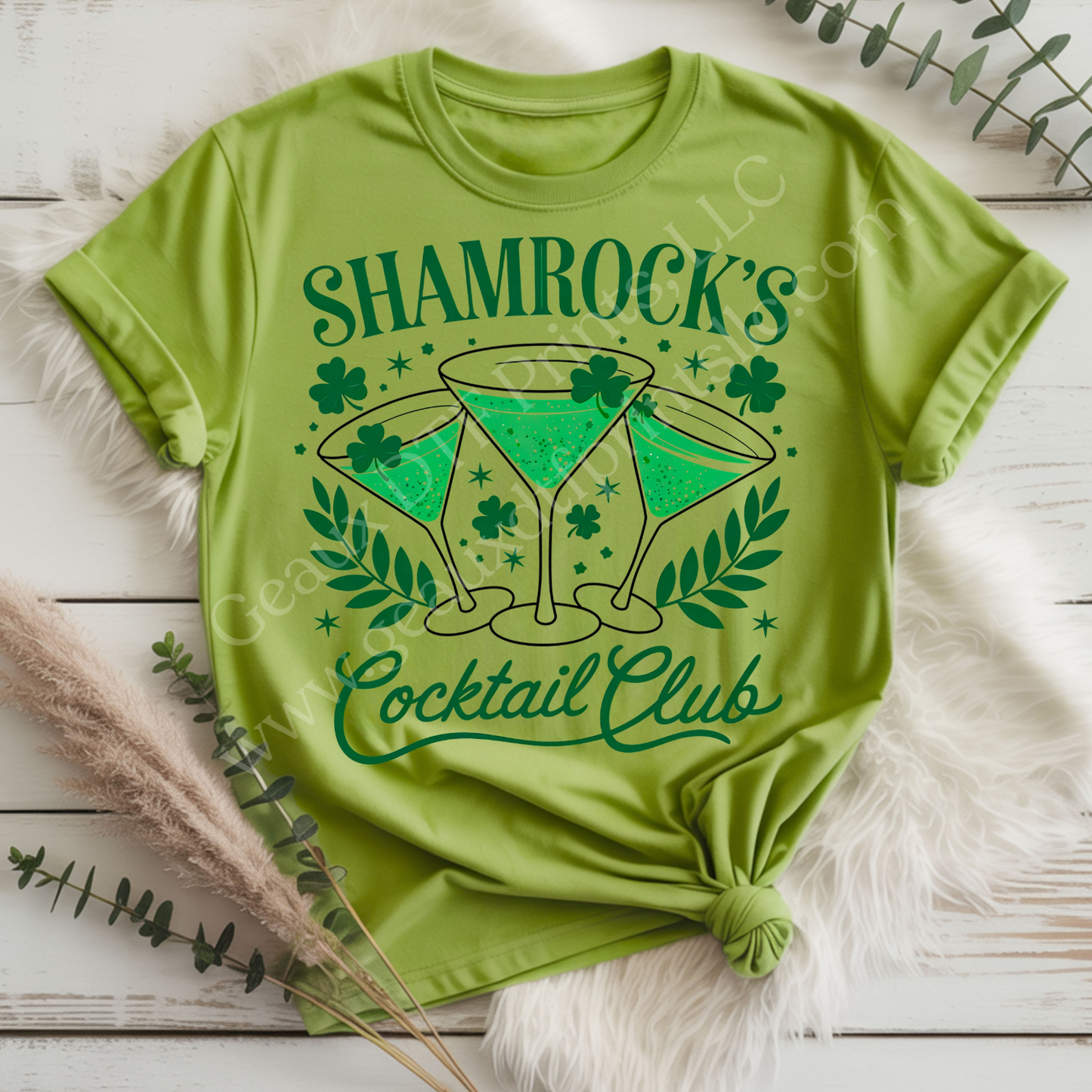Shamrock Cocktail Club DTF Single Print