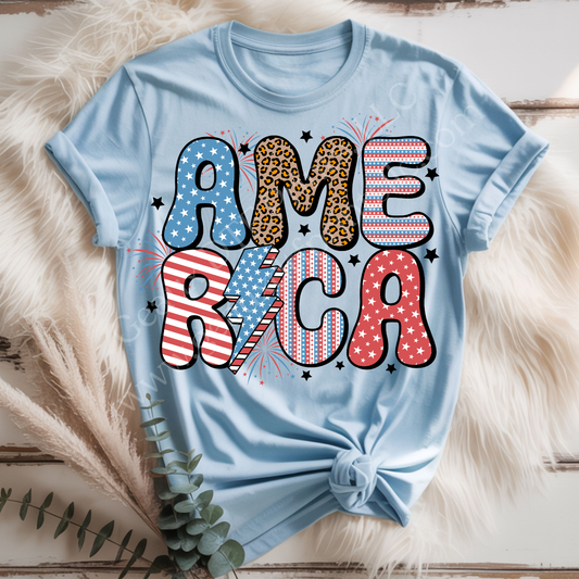 America 2 DTF Single Print
