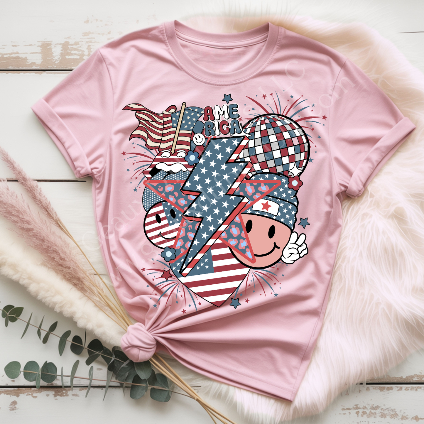Retro American DTF Single Print