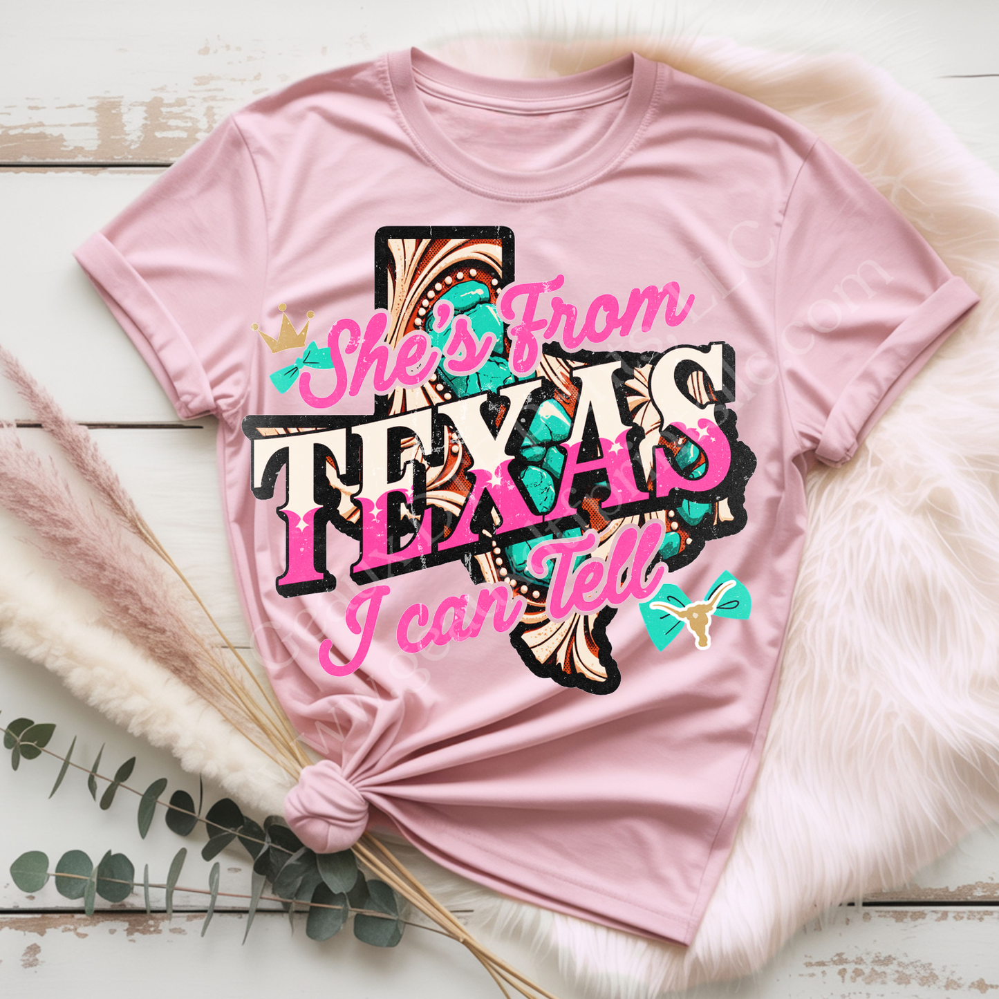 She's From Texas 2 DTF Single Print