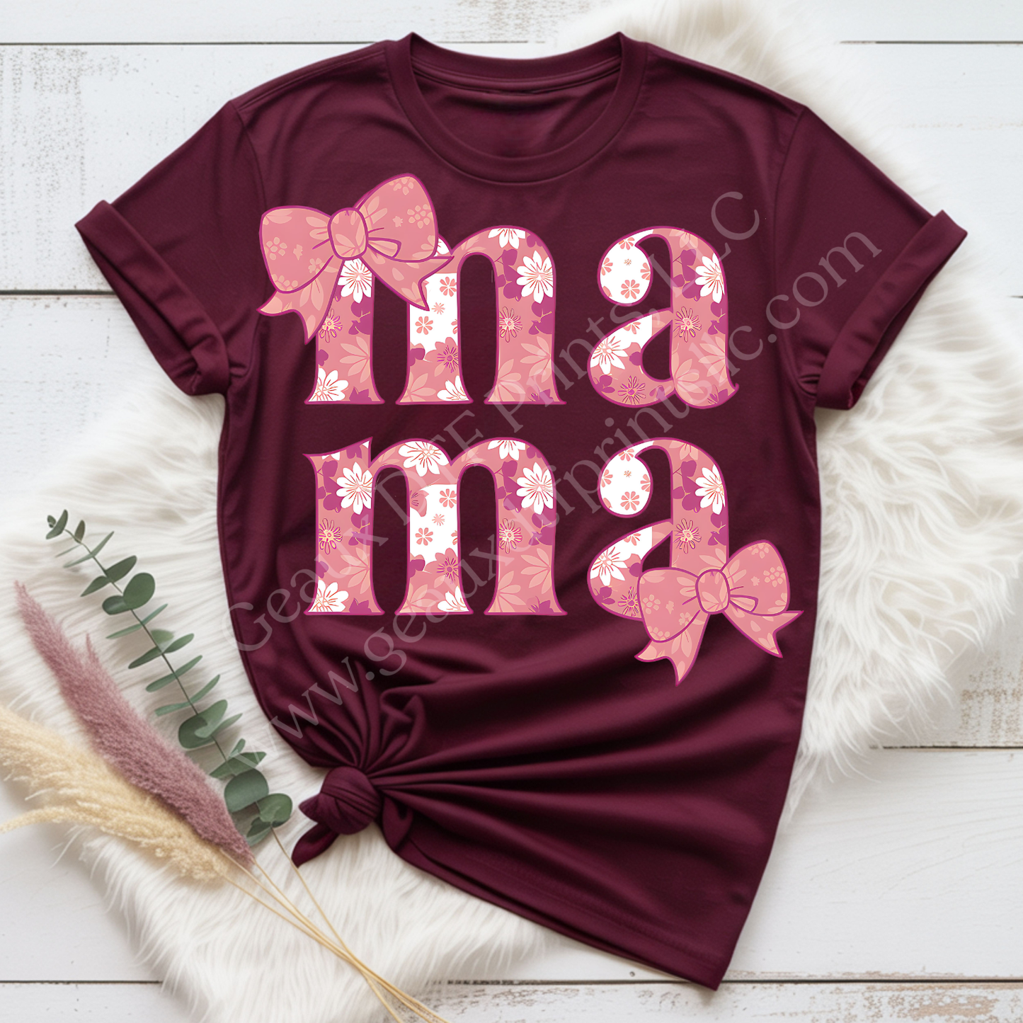 Pink & Bows Mama DTF Single Print