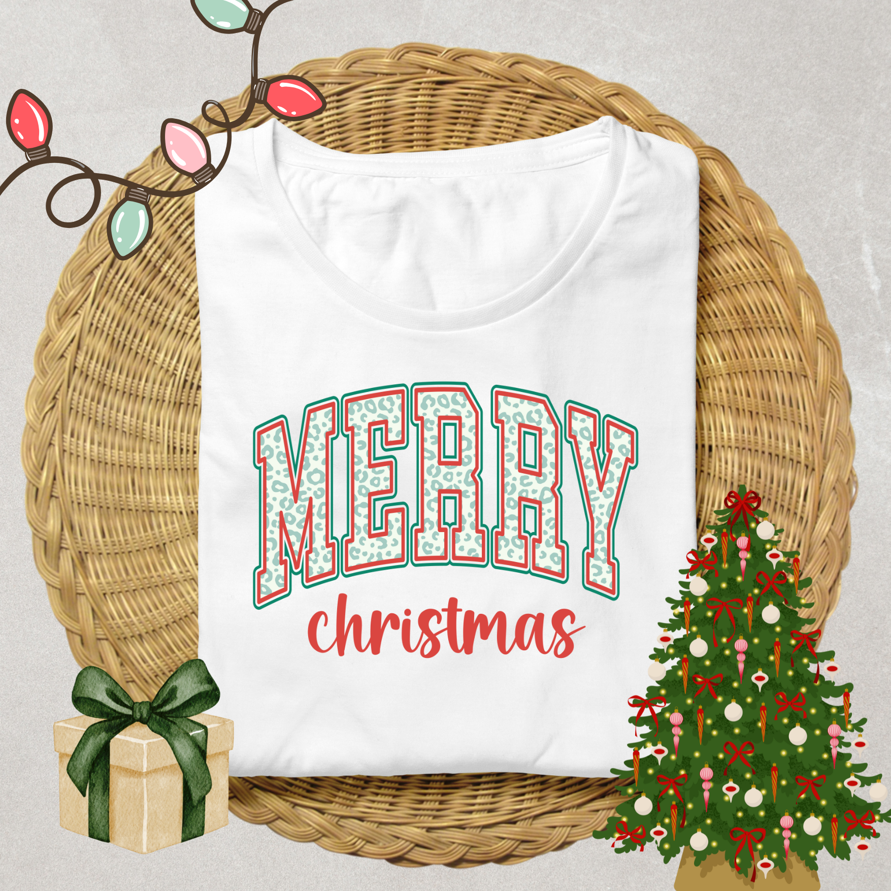 Merry Christmas DTF Print