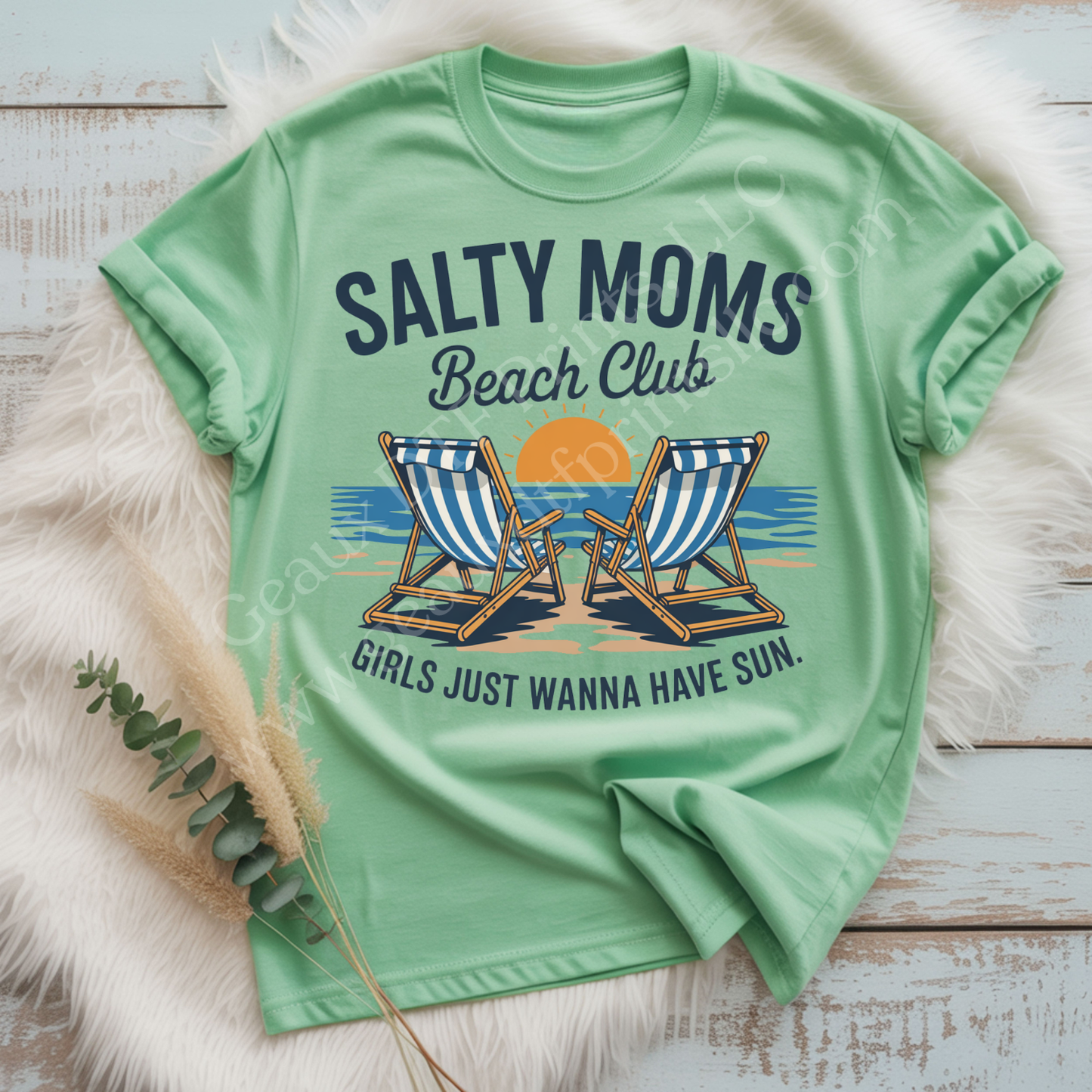 Salty Moms Beach Club DTF Single Print