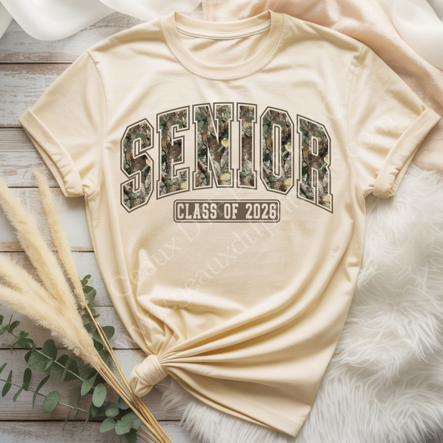 Senior 2026 Camo 2 DTF Single Print