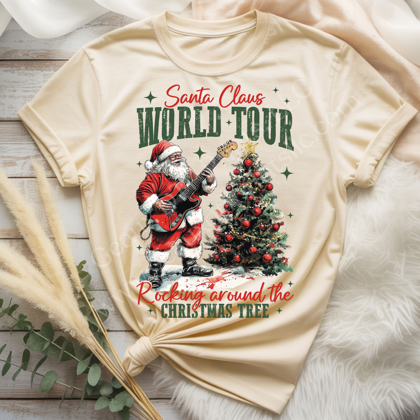 Santa World Tour DTF Single Print