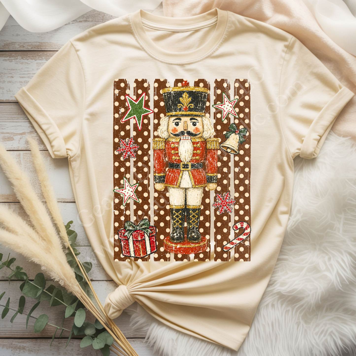 Nutcracker Stripes DTF Single Print