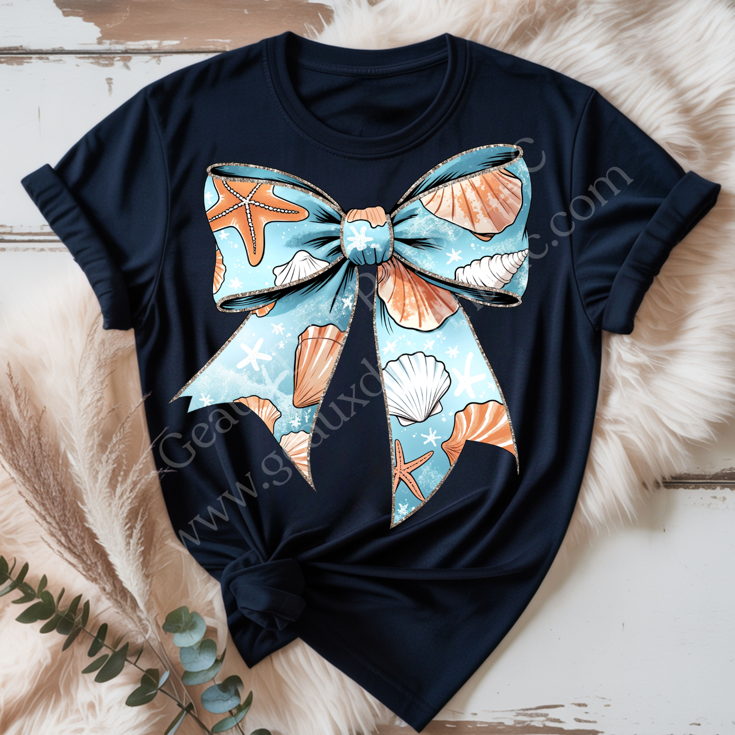 Seashell Bow DTF Single Print
