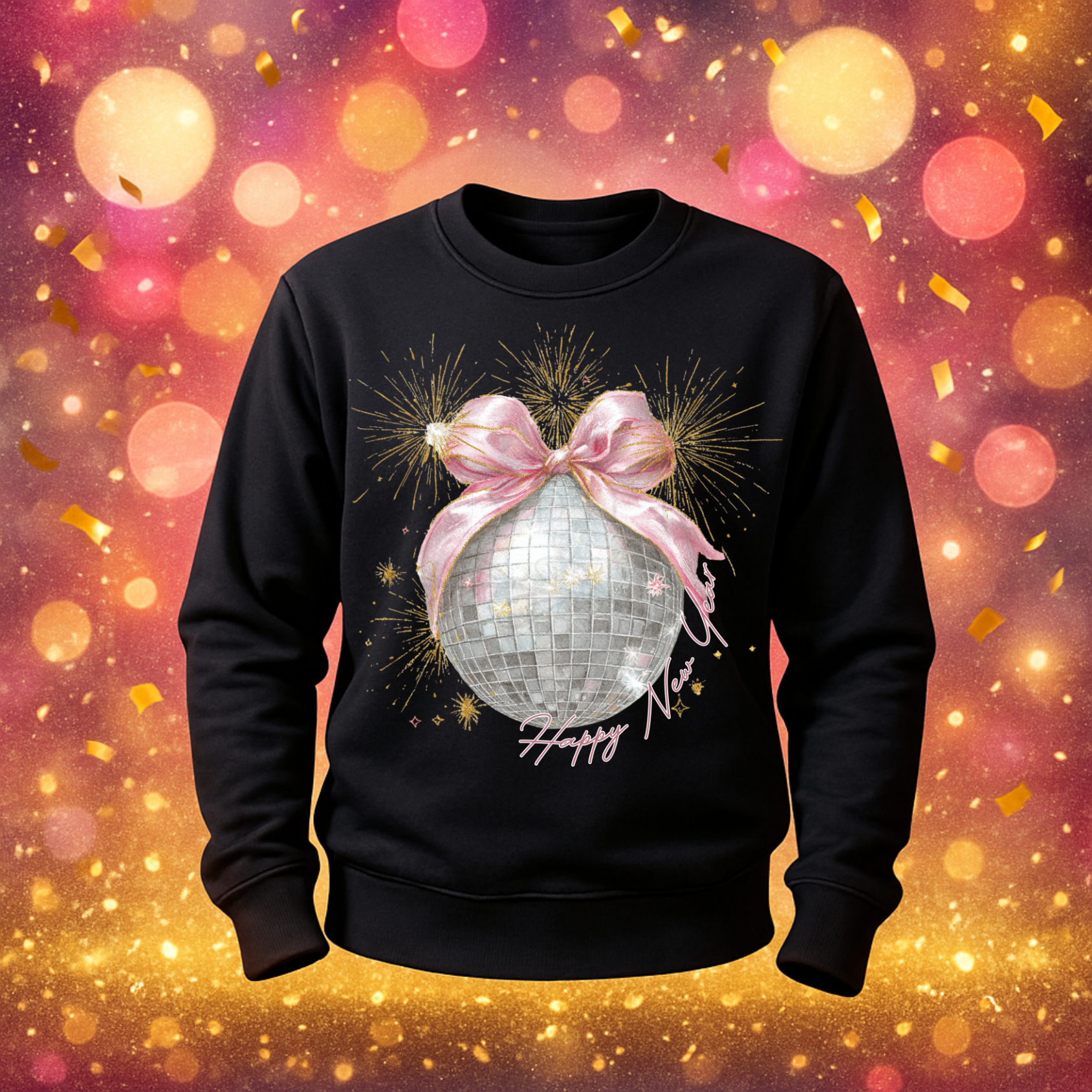 Glamorous New Years DTF Print