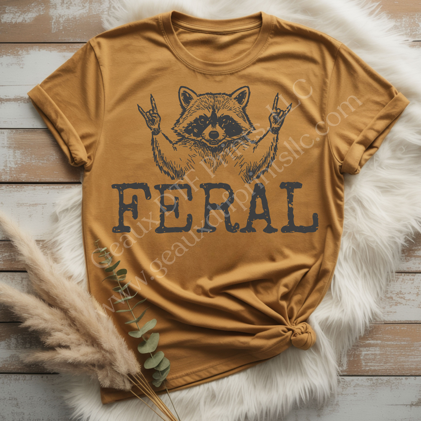 Feral Raccoon 2 DTF Single Print