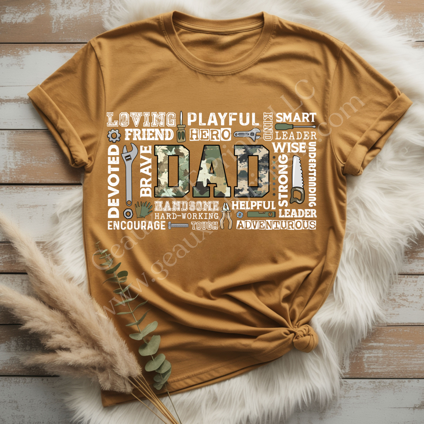 DAD White DTF Single Print