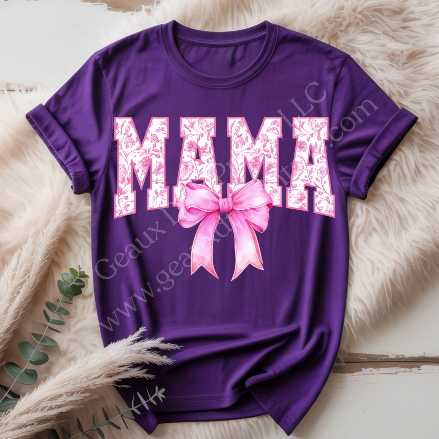 Pink Floral Mama DTF Single Print