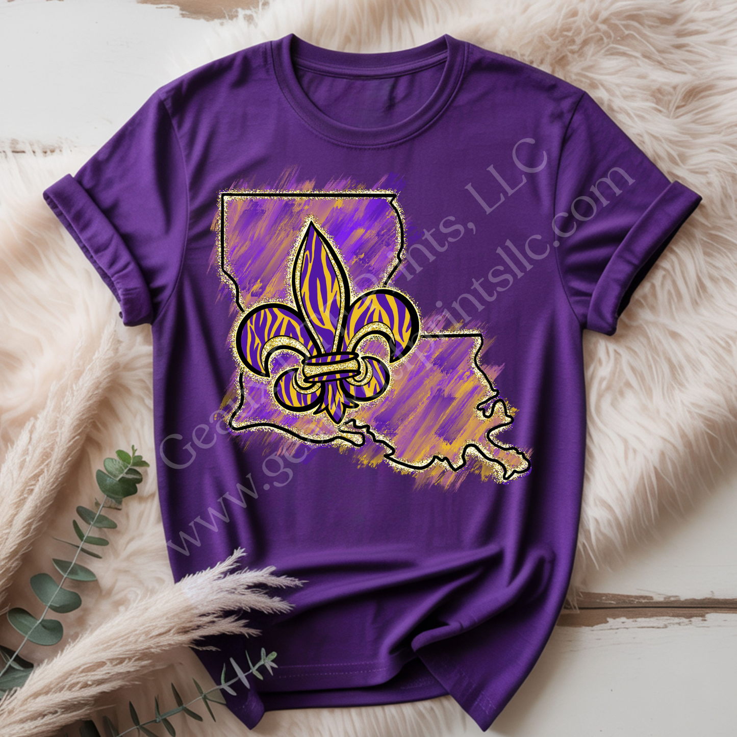 Louisiana Fleur De Lis DTF Single Print