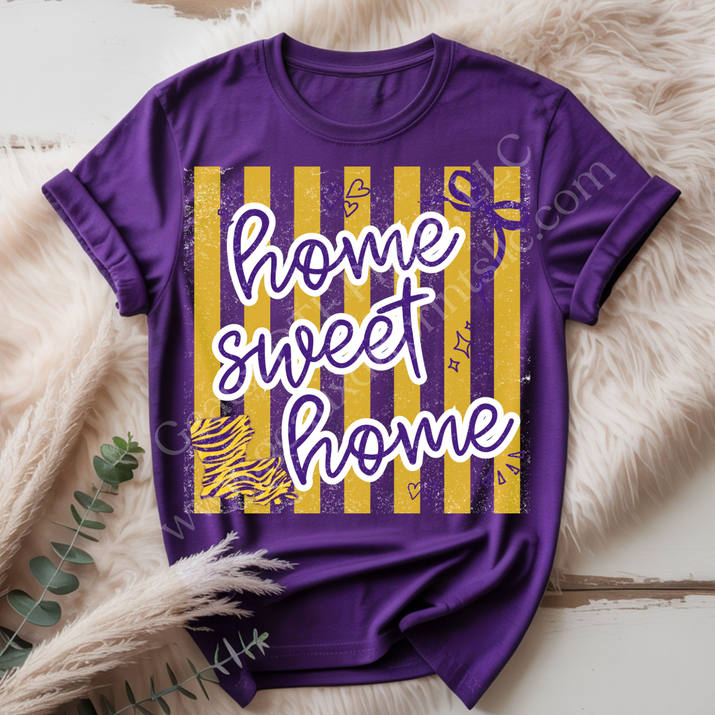 LSU Home Sweet Home DTF Single Print