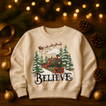 Believe Yarn Christmas DTF Print