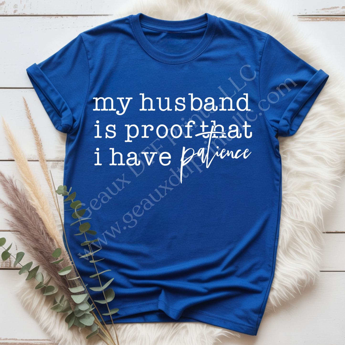 I Have Patience White DTF Single Print