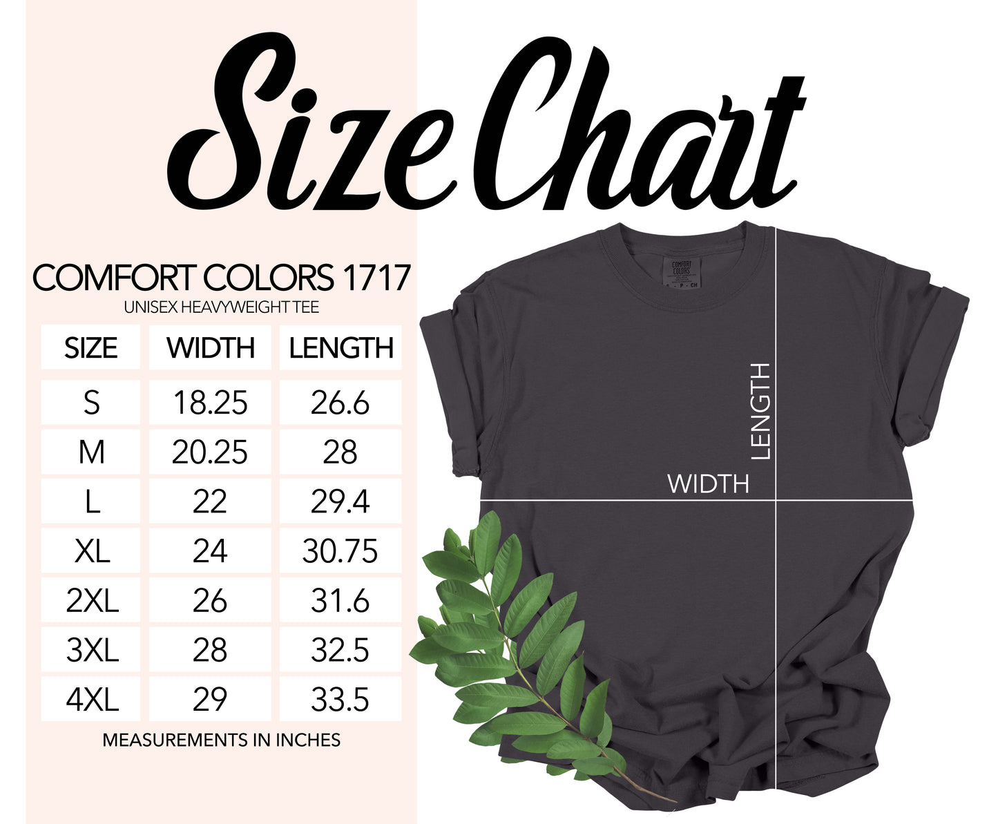 Adult Comfort Colors 1717 T-Shirts - For Apparel to be pressed only!