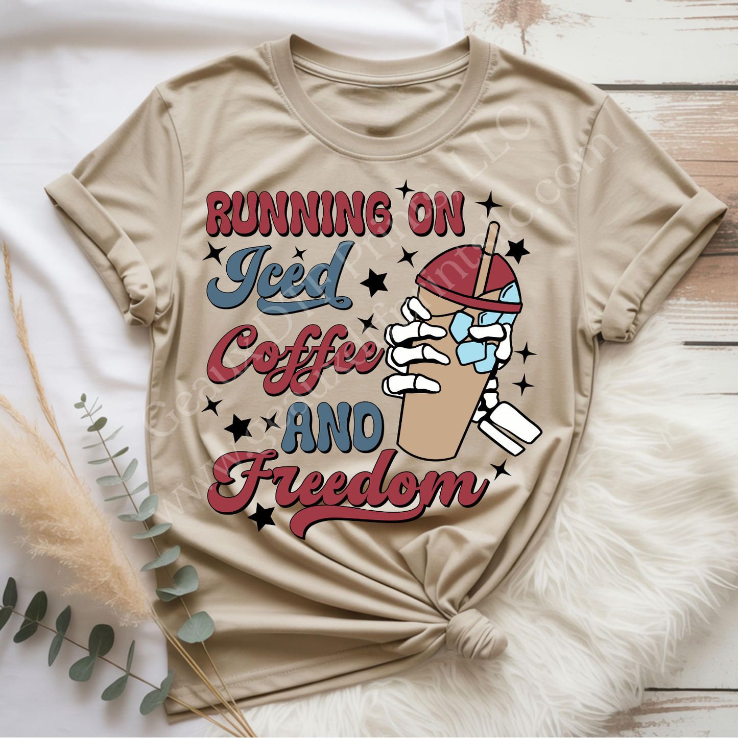 Coffee and Freedom DTF Single Print