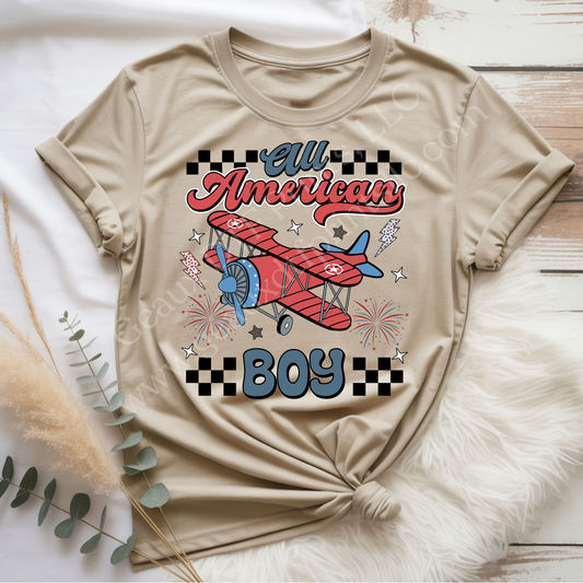 All American Boy DTF Single Print