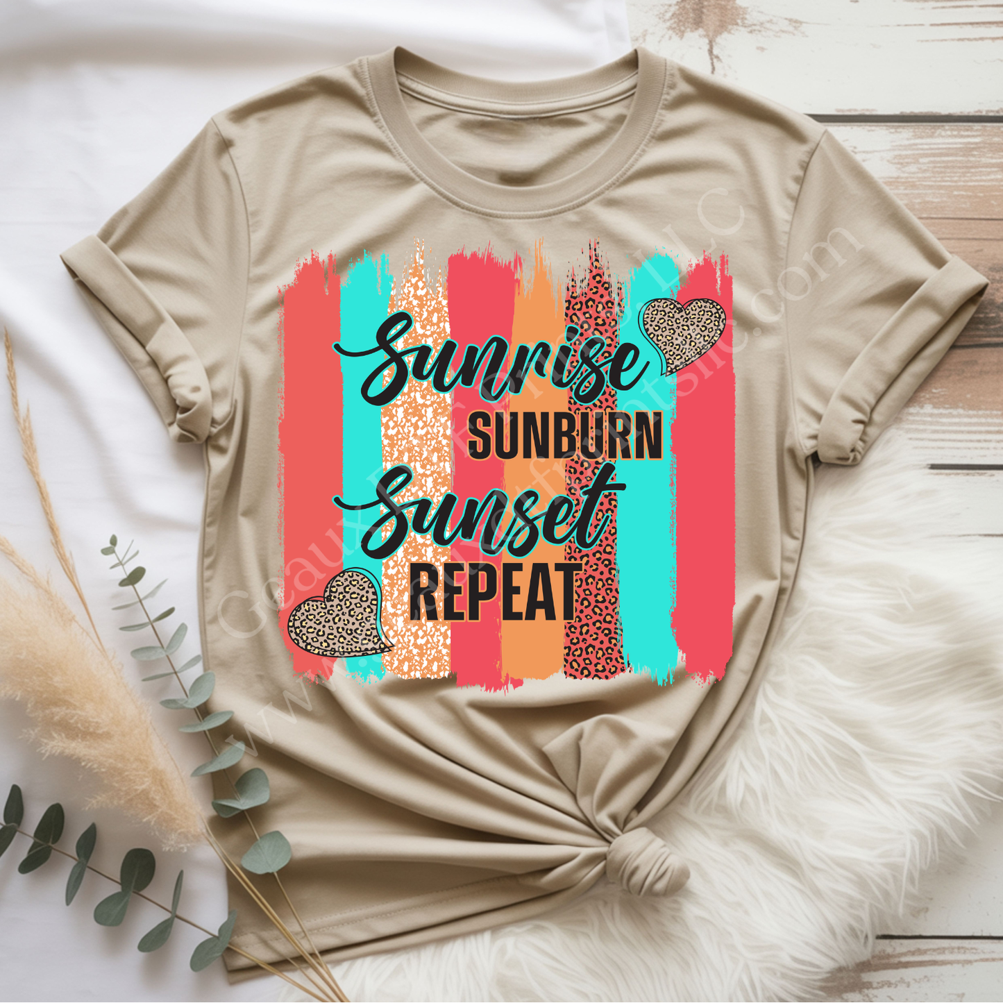 Sunrise, Sunburn, Sunset, Repeat DTF Single Print