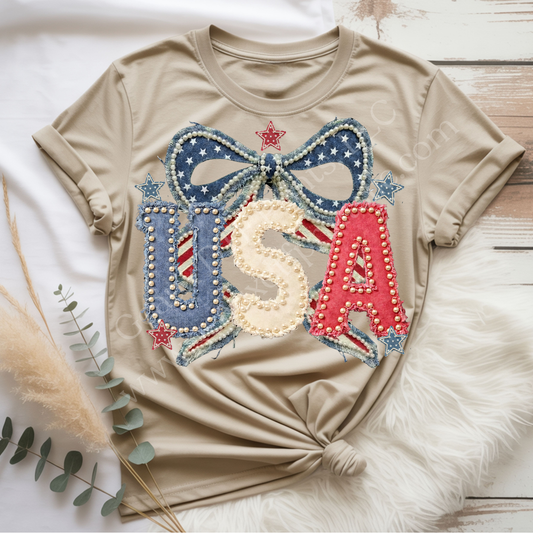 USA Pearls DTF Single Print