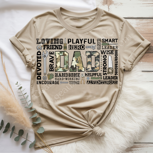 DAD Black DTF Single Print