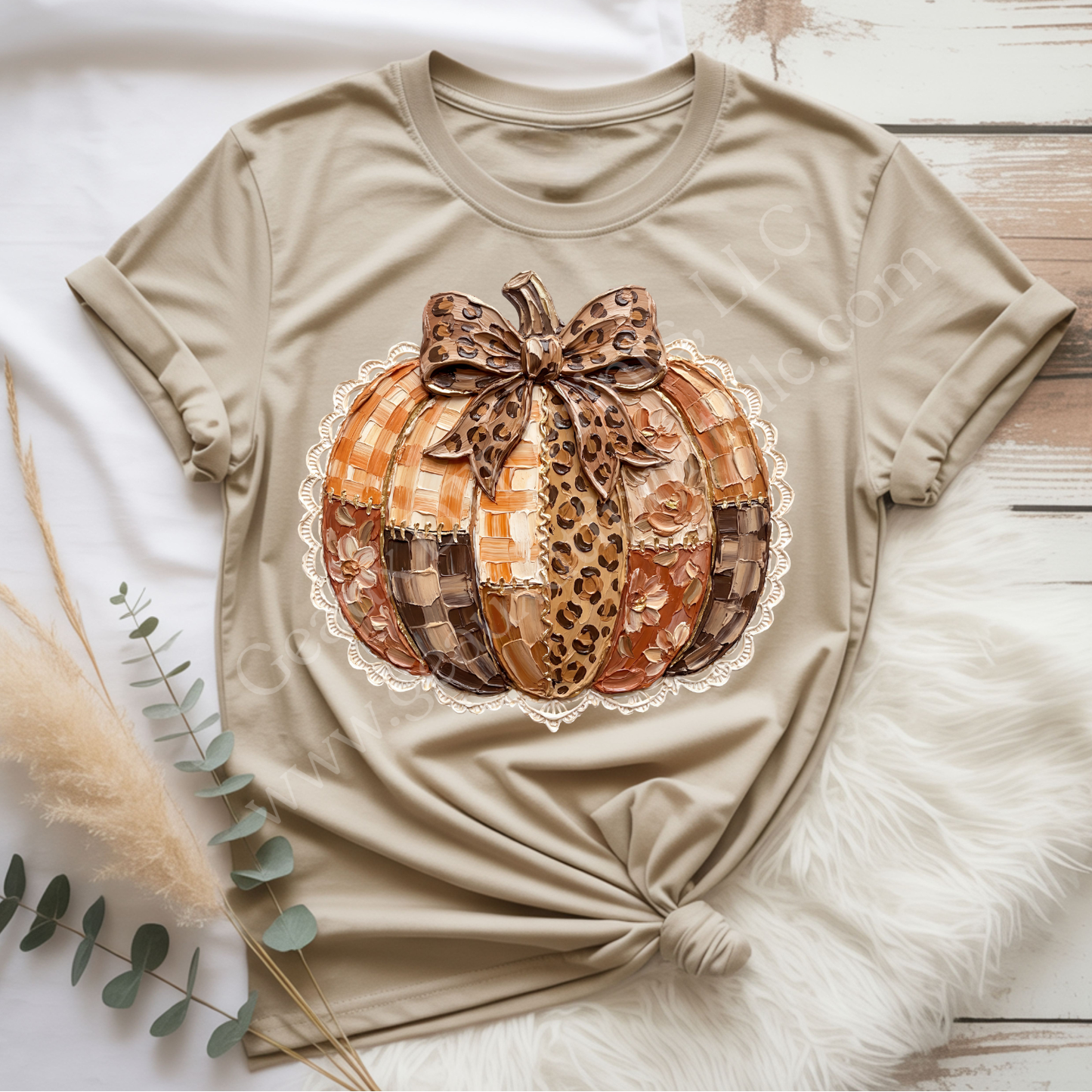 Patchwork Pumpkin DTF Single Print
