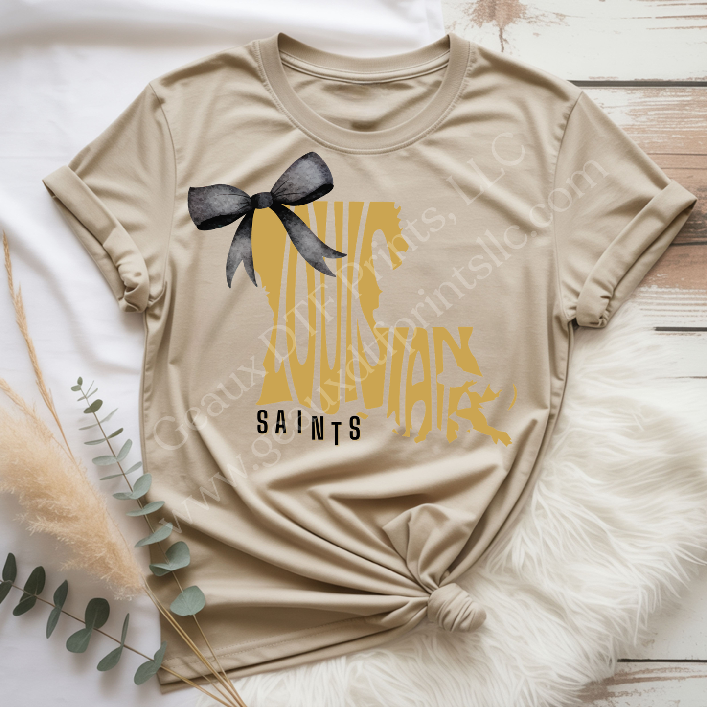 LA Saints DTF Single Print