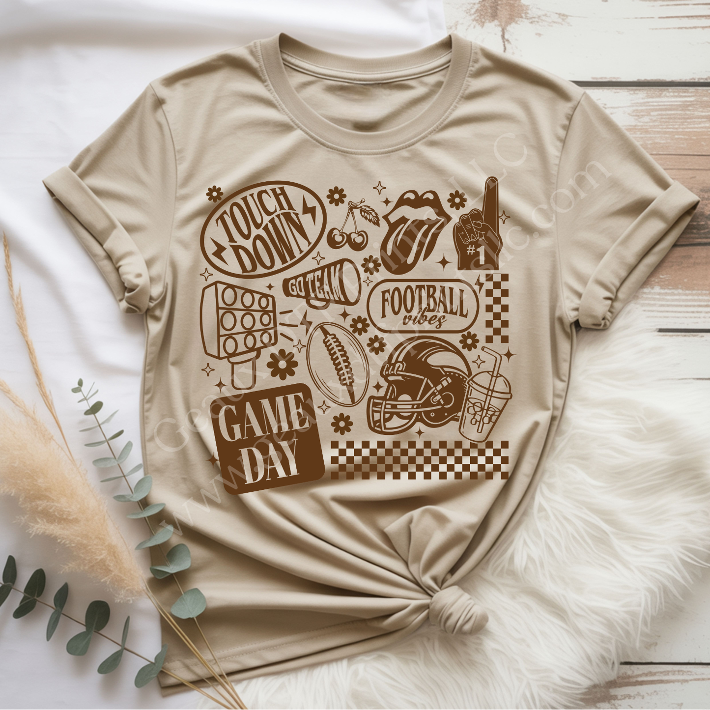 Retro Football DTF Single Print
