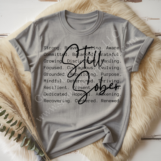 Still Sober Black DTF Single Print