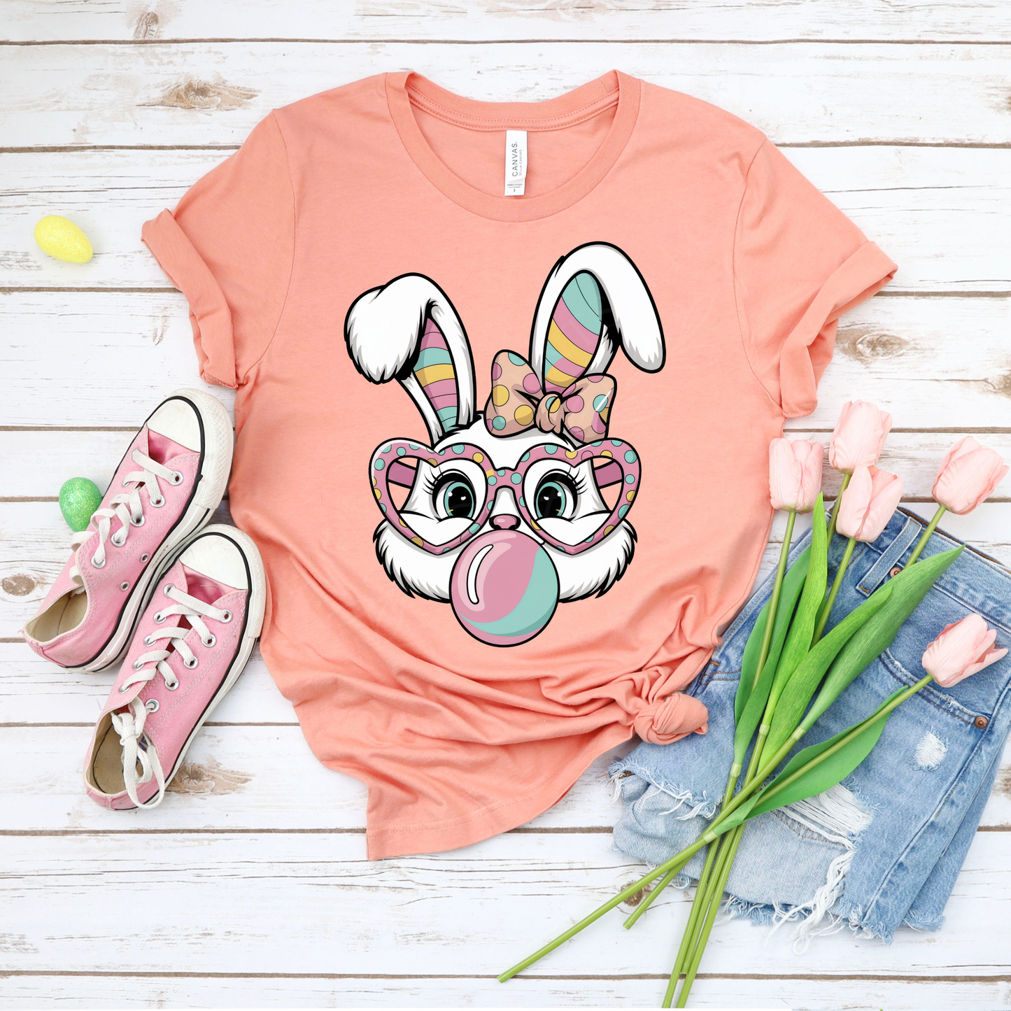 Bubble Bunny - Sunset Bella Canvas