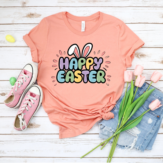 Happy Easter - Sunset Bella Canvas