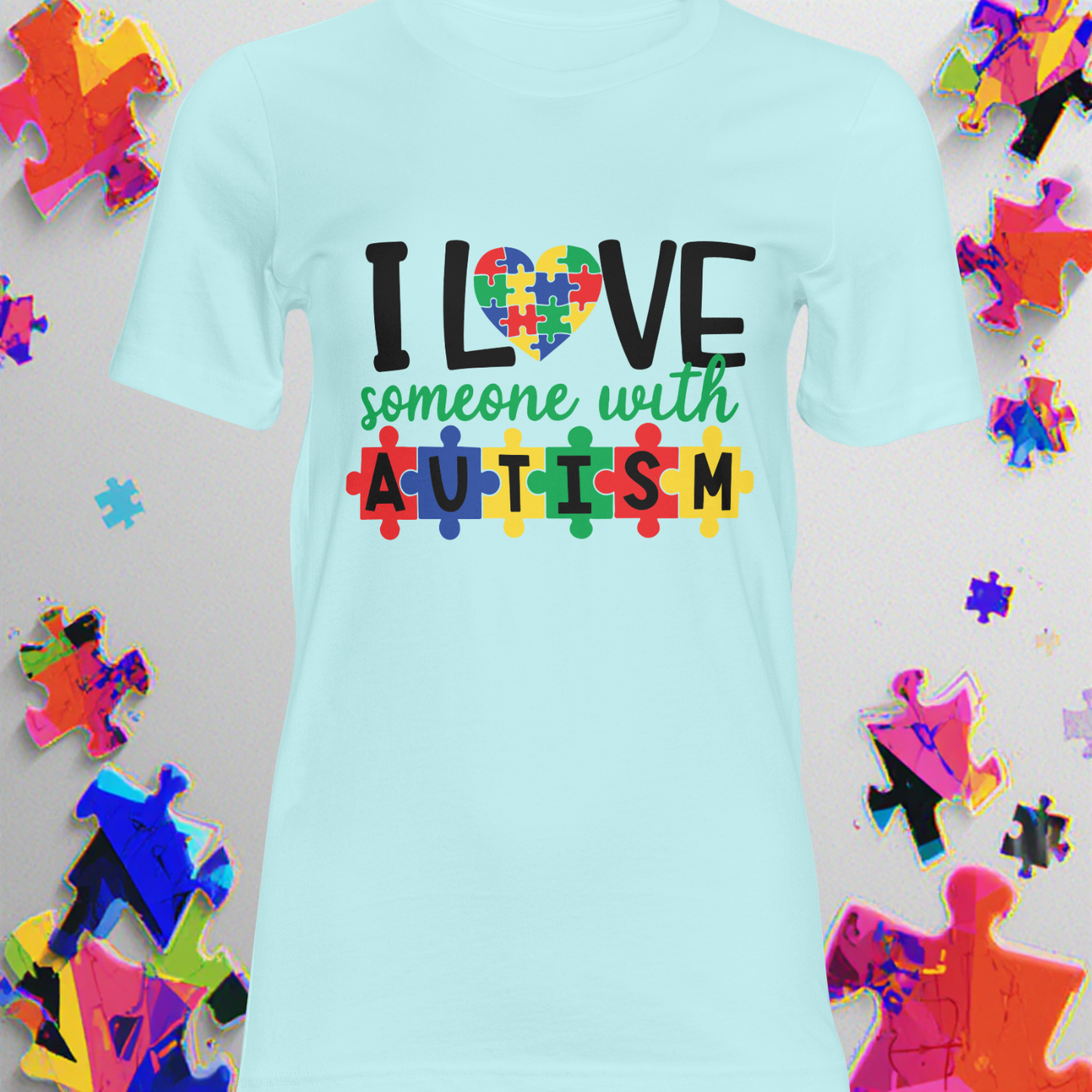 I Love Someone With Autism DTF Single Print