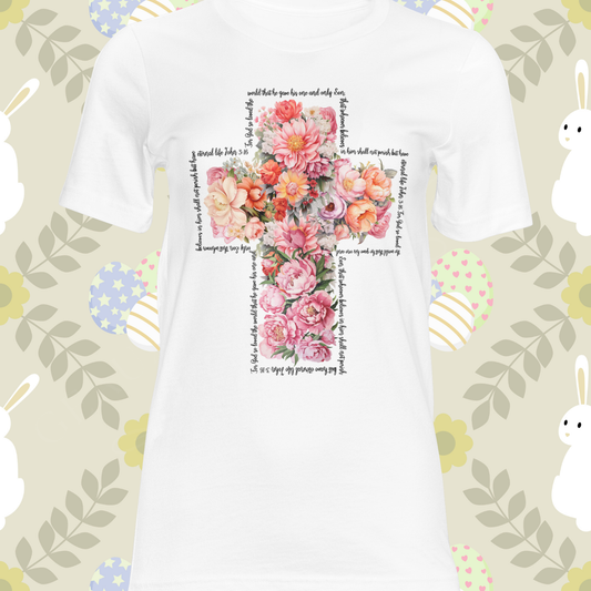 Floral Cross DTF Single Print